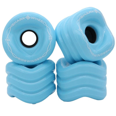 Shark Wheel 70mm / 78a Ice Blue Sidewinder Skateboard Cruiser Wheels