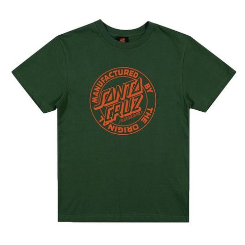 Santa Cruz MFG Dot Youth Tee Dark Green