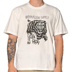 Materialism Lion Tee White