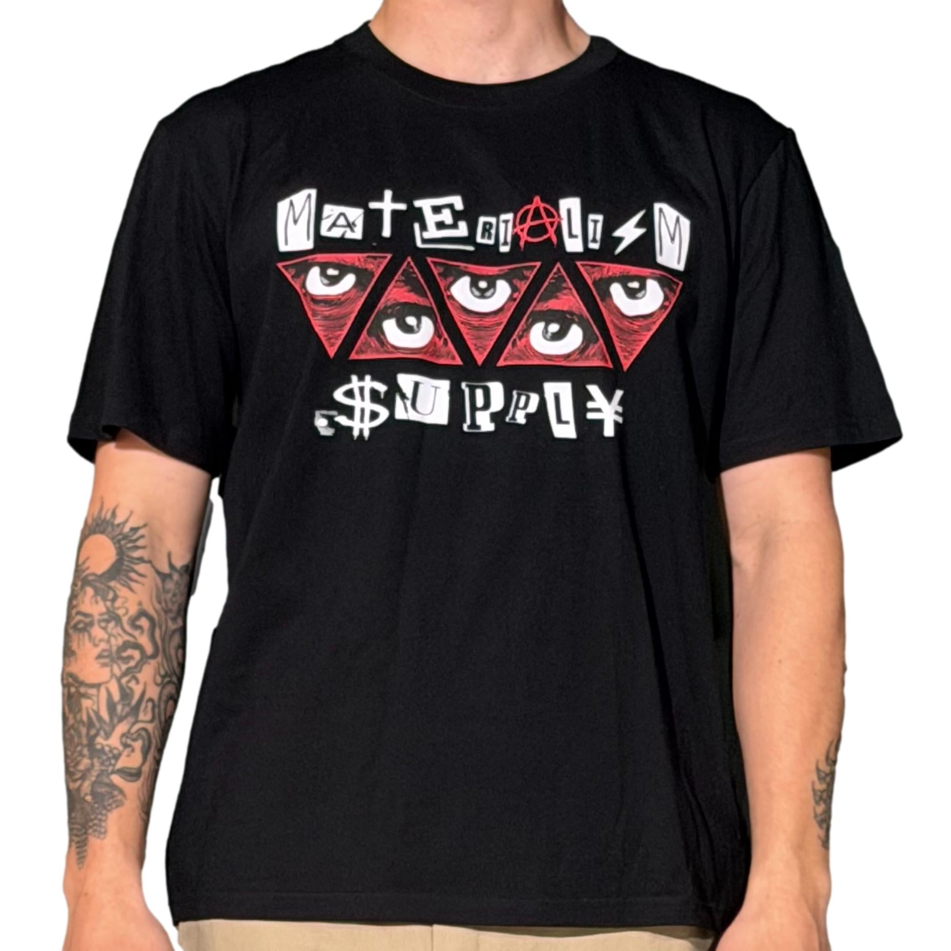 Materialism Eyes Tee Black