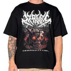 Materialism Metal Robot Oversized Tee Black