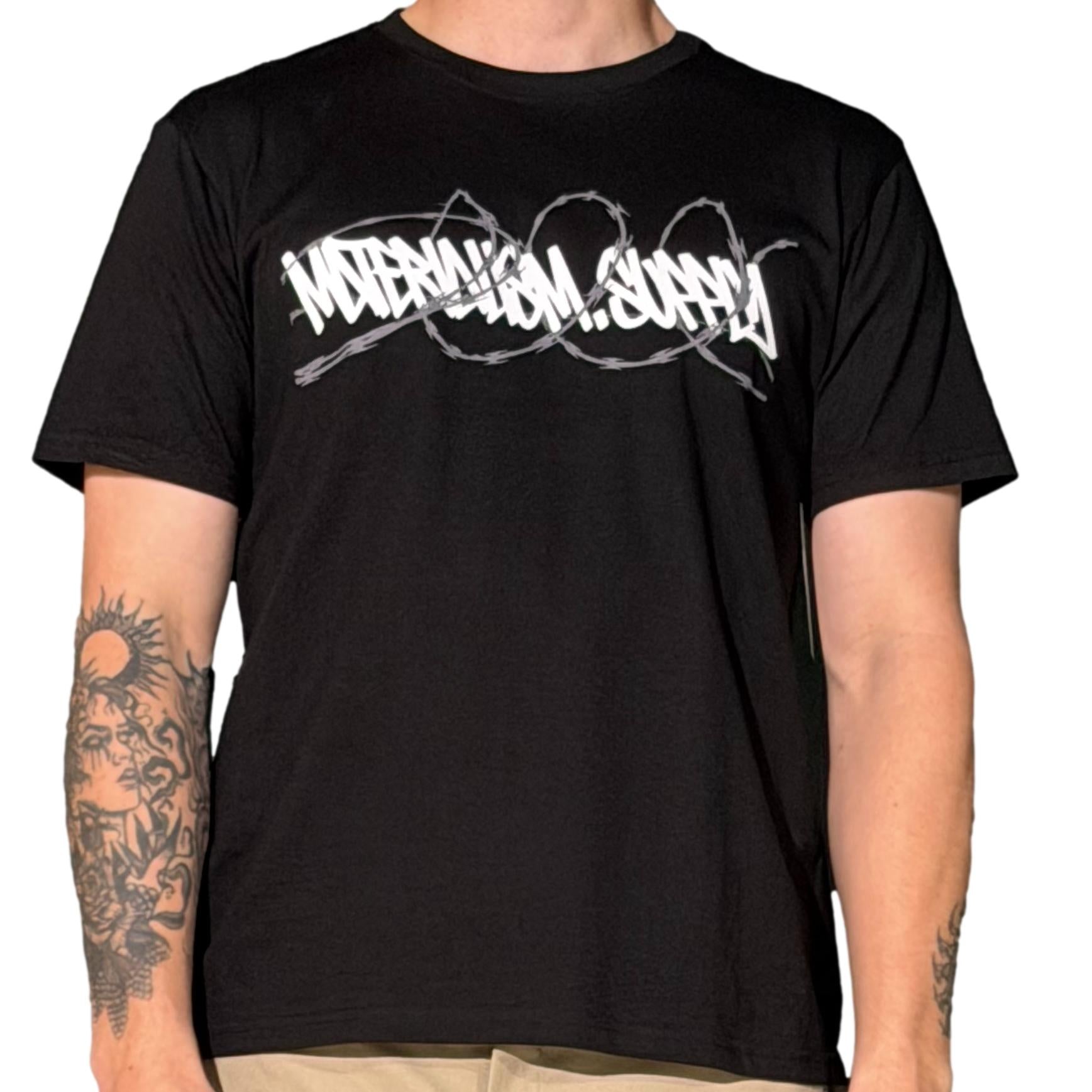 Materialism Razorwire Tee Black