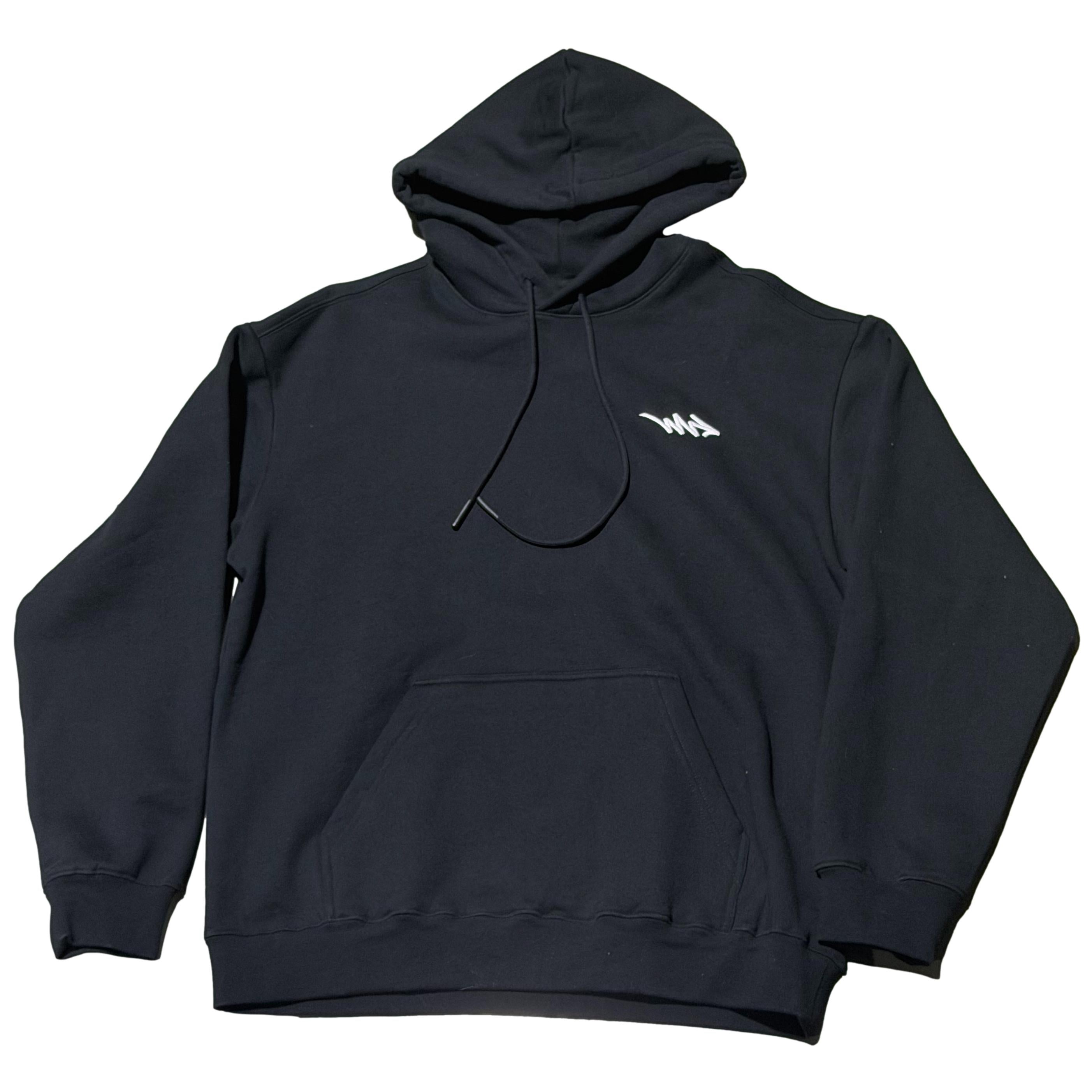 Materialism Arrow Fleece Hood Black