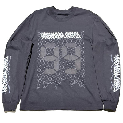 Materialism Razorwire Oversized Longsleeve Tee Grey