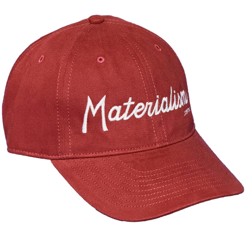 Materialism Baseball Cap Red