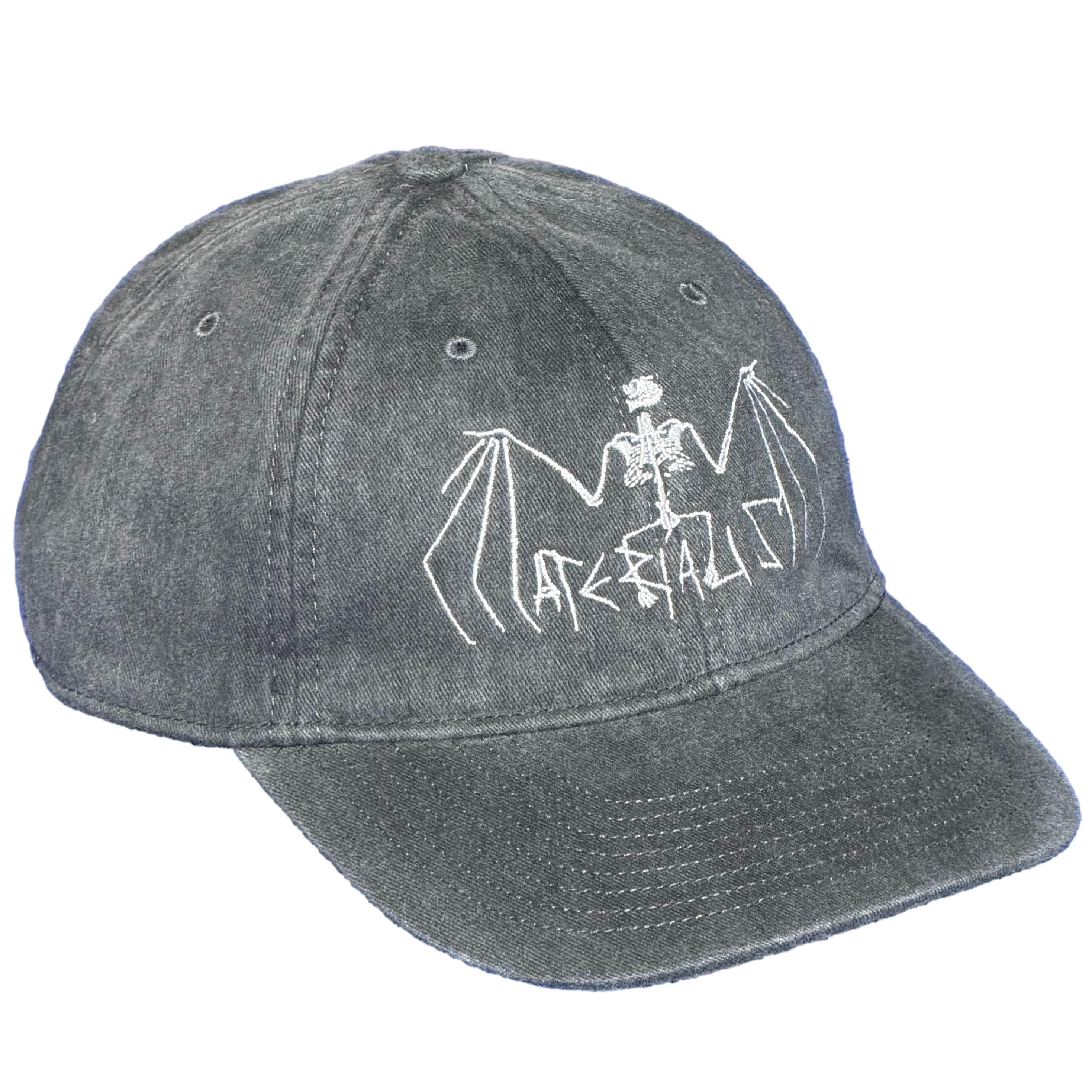 Materialism Bat Skeleton Cap Grey