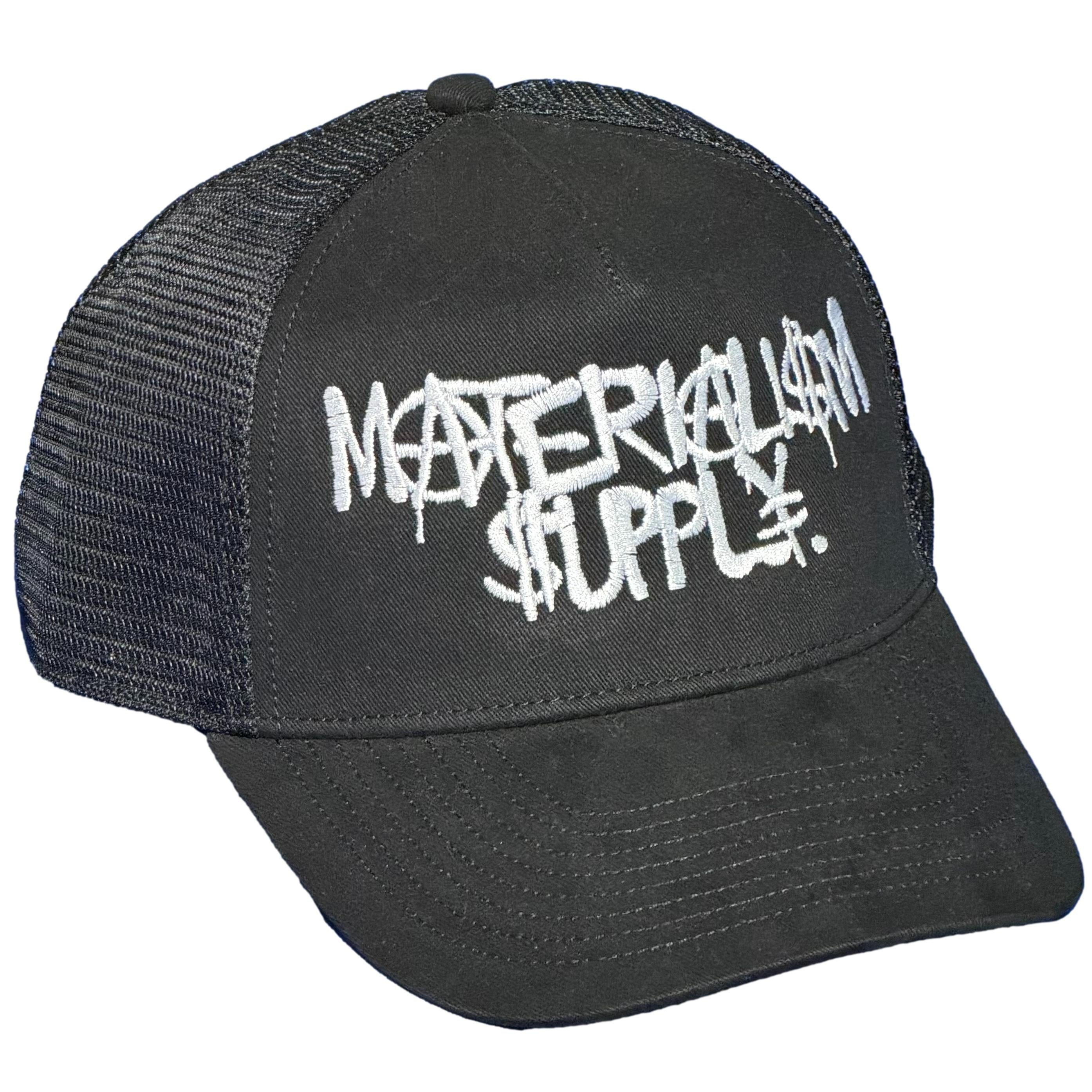 Materialism Spray Logo Trucker Cap