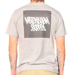 Materialism Square Logo Tee Grey