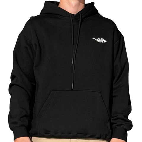 Materialism Arrow Fleece Hood Black