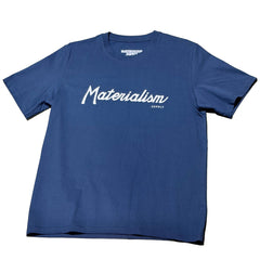 Materialism Baseball Tee Navy