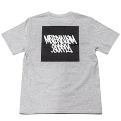 Materialism Square Logo Tee Grey