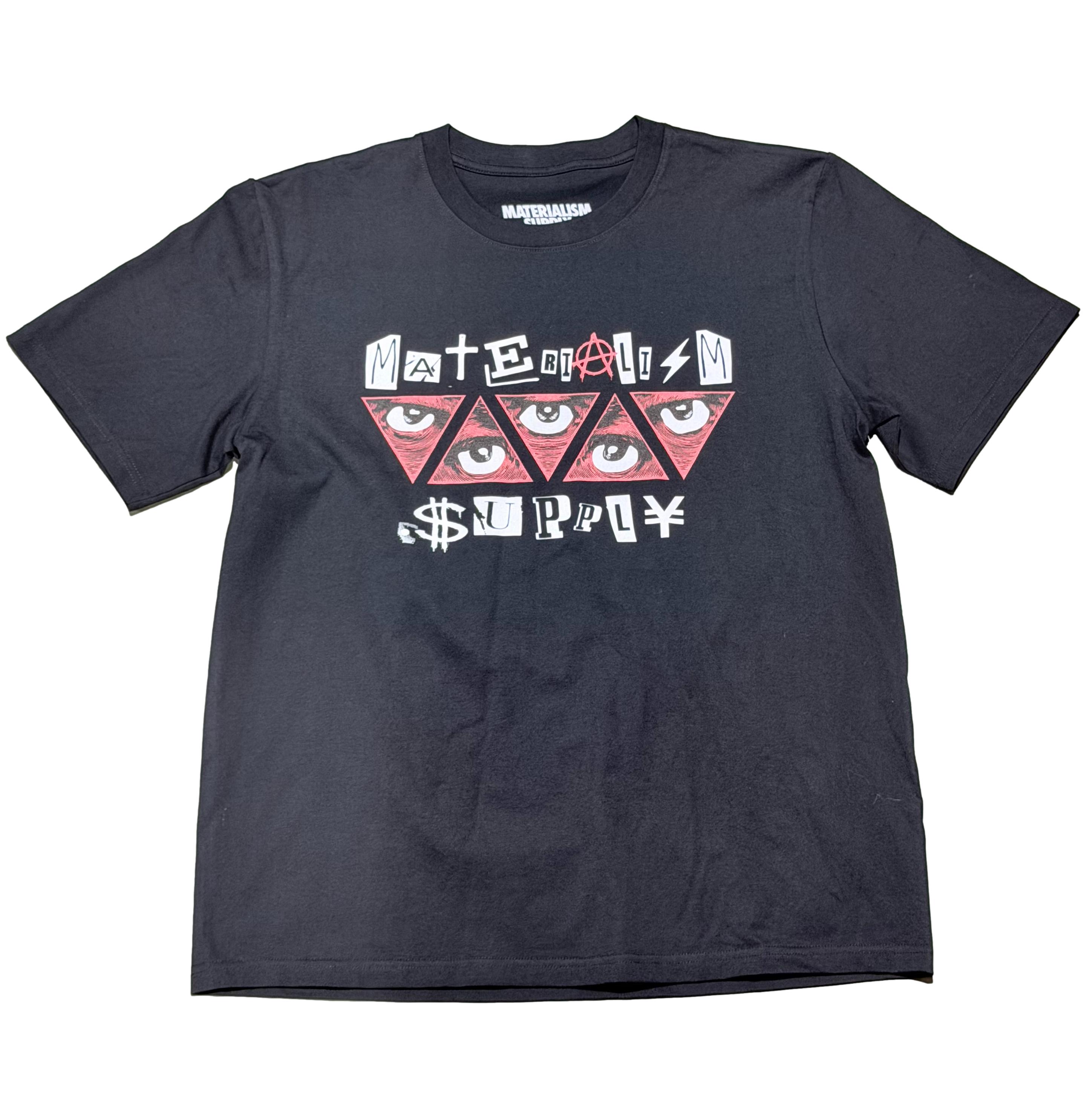 Materialism Eyes Tee Black