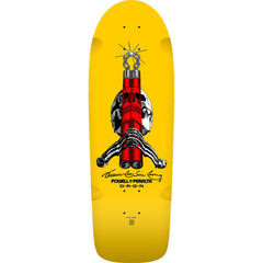 Powell Peralta Skull & Nunchucks Bruce Lee Collab Skateboard Deck Yellow - 10 x 30 - Register Interest