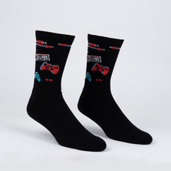 Sock it to Me "Press Play" Ribbed Crew Athletic Socks