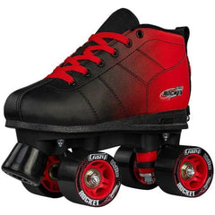 Crazy Skates Size Adjustable Rocket Rollerskates Black/Red