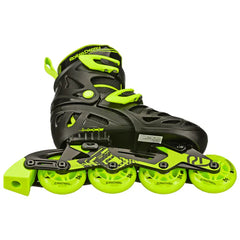 RDS Tracer Black/Green Adjustable Inline Skates
