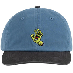 Santa Cruz Screaming Hand Youth Dad Cap Vintage Blue