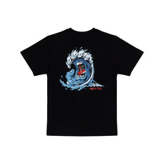 Santa Cruz Screaming Wave Front Tee Black