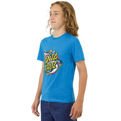 Santa Cruz Shark Dot Front T-Shirt Turquoise