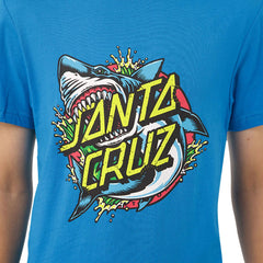 Santa Cruz Shark Dot Front T-Shirt Turquoise