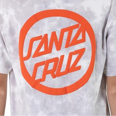 Santa Cruz Youth Bold Ring Dot T-Shirt Concrete Tie Dye