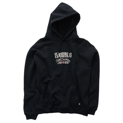 S-Double Trademark Pullover Hoodie Black