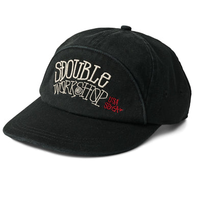 S-Double Banner Worker Twill Snapback Black