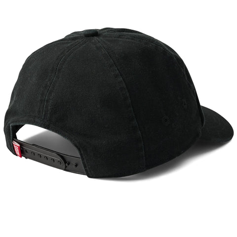 S-Double Banner Worker Twill Snapback Black
