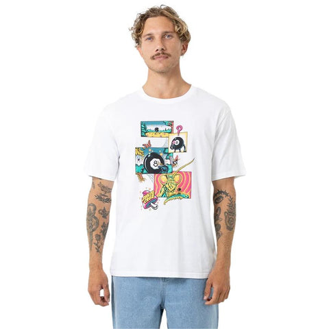 Santa Cruz 8Ballr Winkowski Comic Tee White