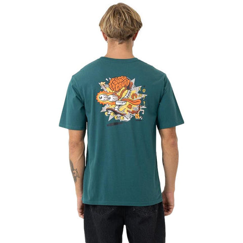 Santa Cruz Skate Brain SS Tee Green