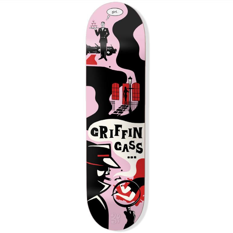 Girl Skateboards Mystery Noir Griffin Gass Skateboard Deck 8.5