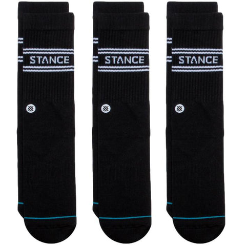 Stance Mens Socks Basic Black - 3 Pack