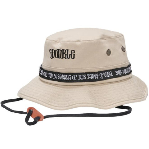 S/Double Mid-Block Boonie Hat Khaki