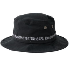 S/Double Mid-Block Boonie Hat Black