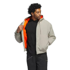 Adidas Shmoo Canvas Jacket Silver Pebble / Collegiate Orange