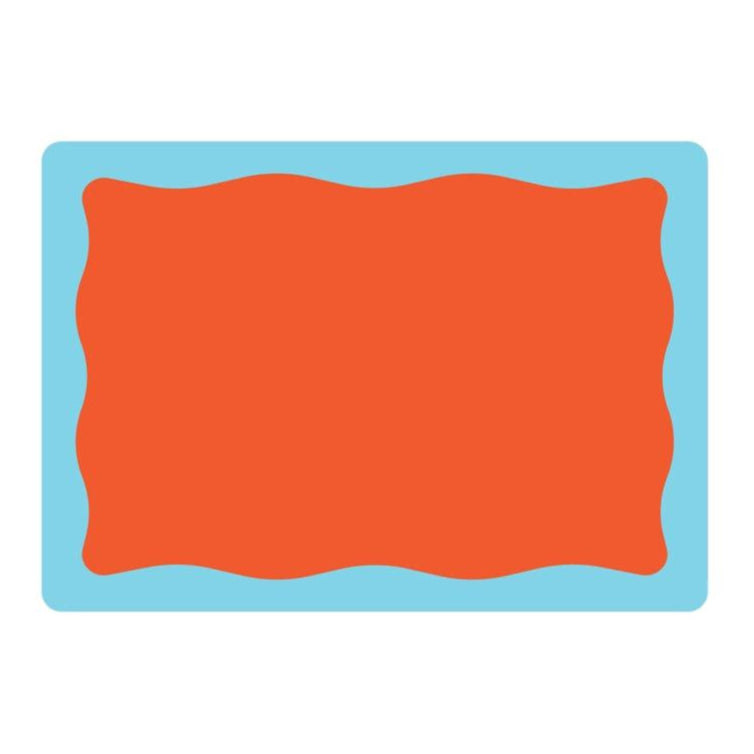 Red Blue Wavy Eggshell Sticker 50 Pack