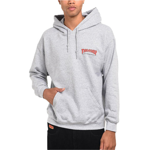 Thrasher Little Outline Hoodie Grey