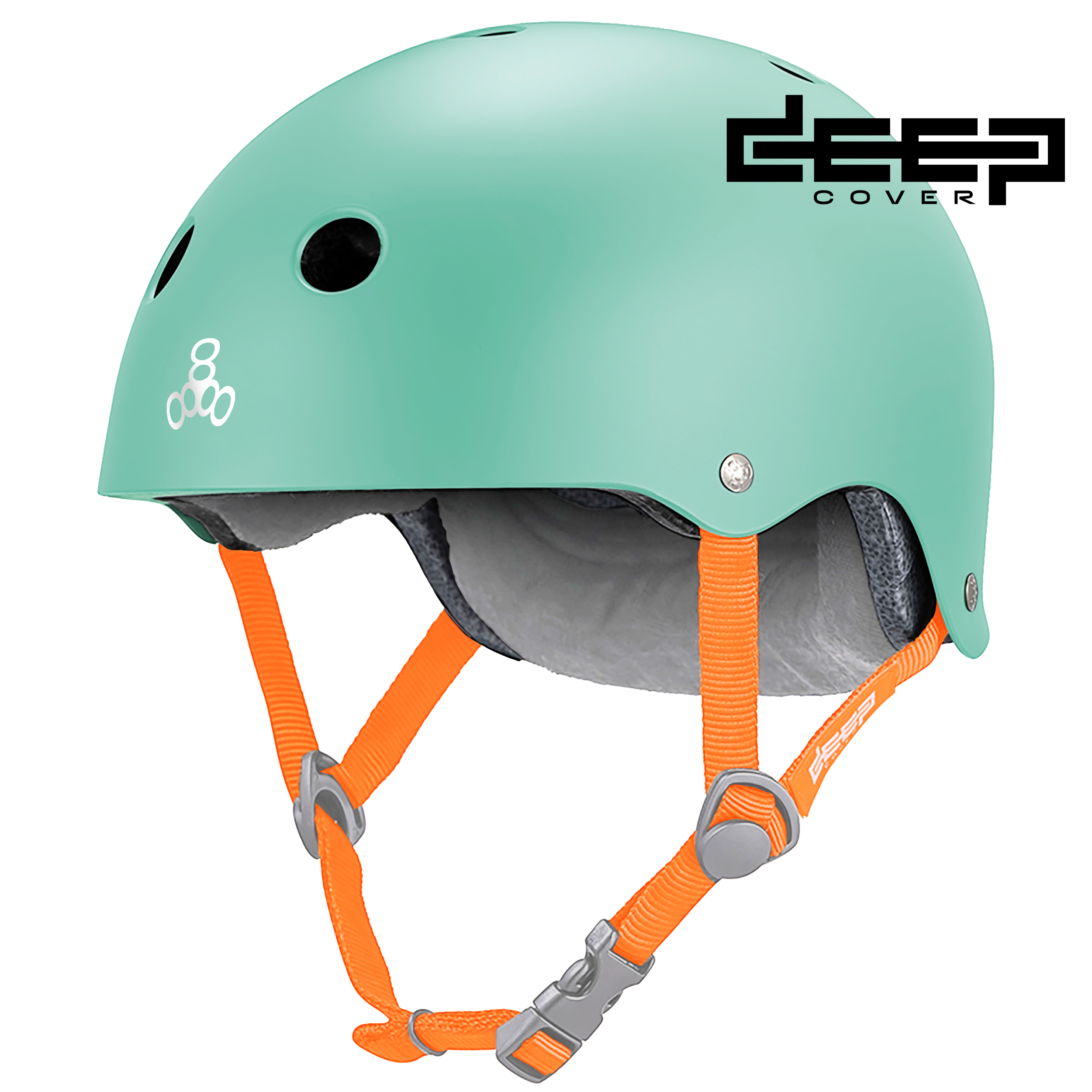 Triple 8 Deep Cover Helmet Mint Matte