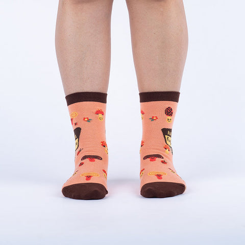 Sock it to Me "Having a Fungi Time" Womens Crew Sock