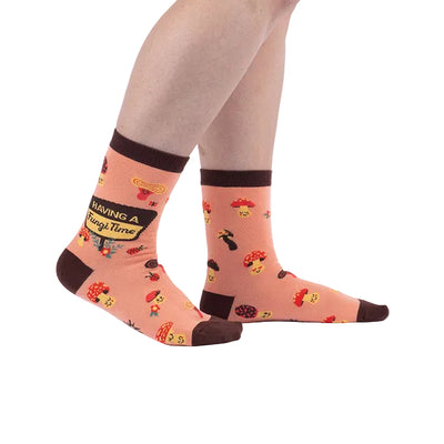 Sock it to Me "Having a Fungi Time" Womens Crew Sock