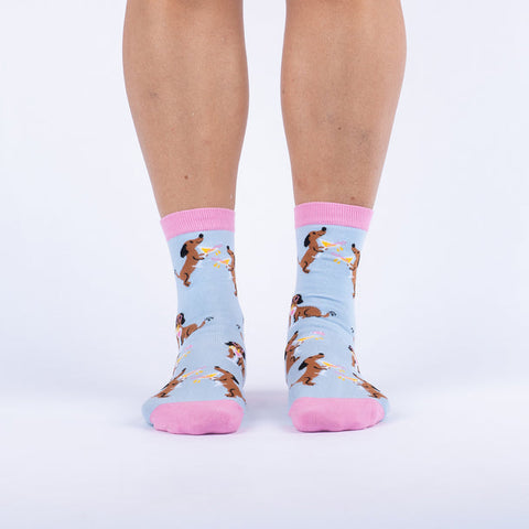 Sock it to Me "Cocktail Weenies" Womens Crew Sock