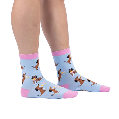 Sock it to Me "Cocktail Weenies" Womens Crew Sock