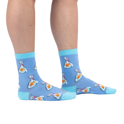 Sock it to Me "Gold Fish" Womens Crew Sock