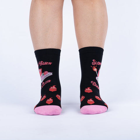Sock it to Me "Slow Burn" Womens Crew Sock