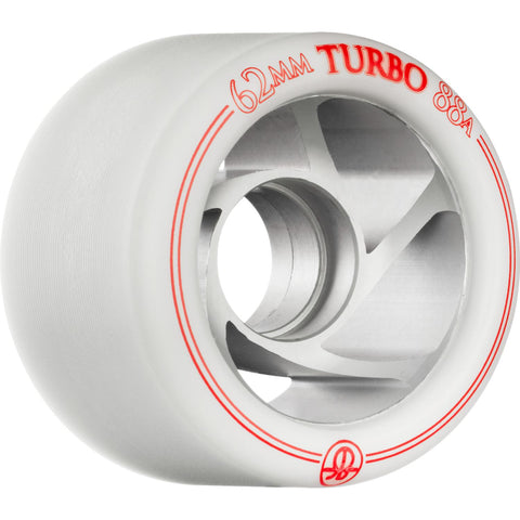 Rollerbones Turbo Wheel Clear Aluminium Hub 62mm 88a 8pk Natural