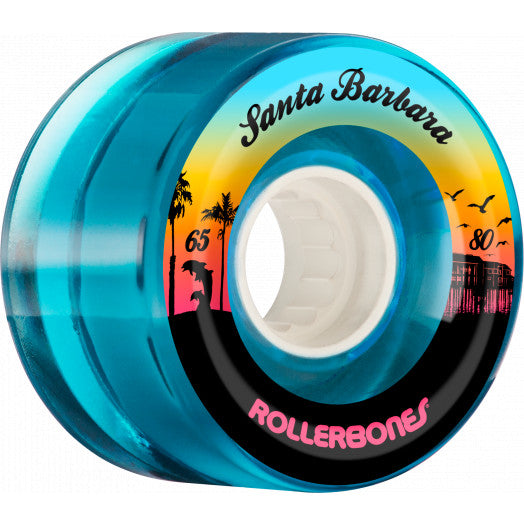 RollerBones Santa Barbara Outdoor wheel 65mm x 80a Blue - 8pk