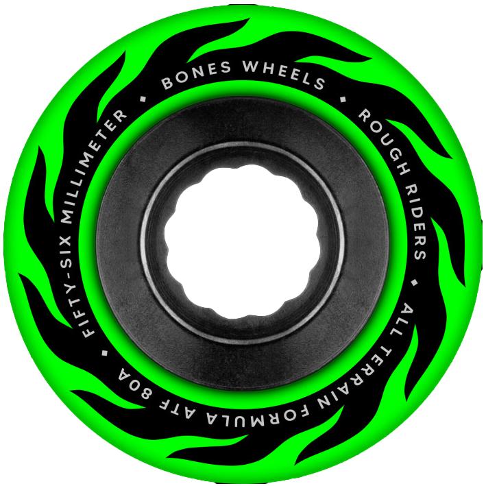 Bones Rough Riders ATF Eternal Flame Green 56mm x 80A