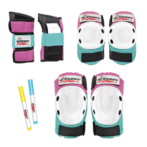 Triple 8 Wipeout Dry Erase Tri Pack Pad Set Pink / Teal