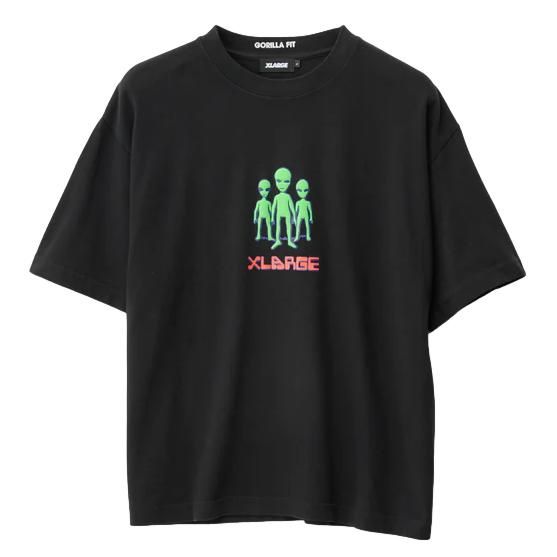 X-Large Alien Trio Gorilla Fit Tee Black