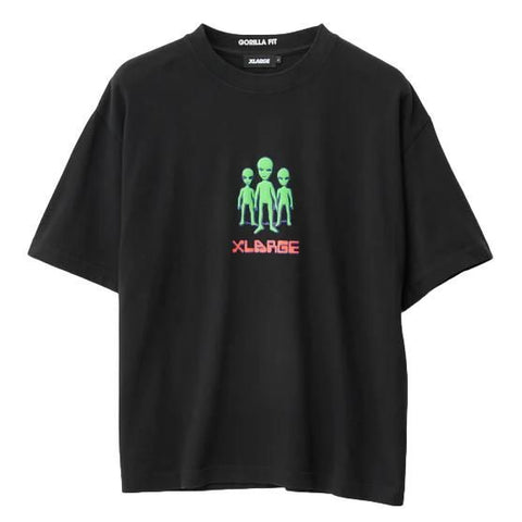 X-Large Alien Trio Gorilla Fit Tee Black